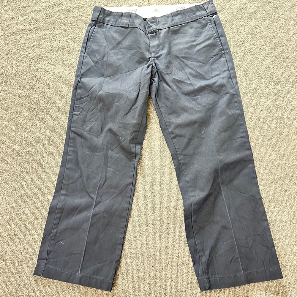 Dickies Pants Womens Size 6P Navy Blue Original Fit Straight Leg Workwear Casual